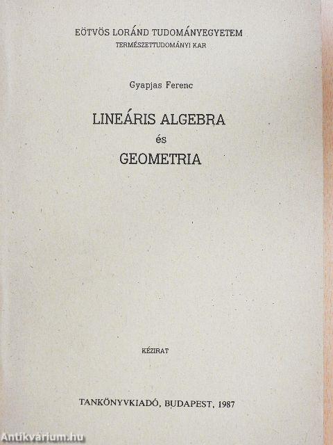 Lineáris algebra és geometria