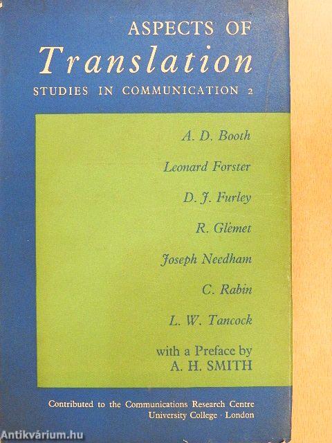 Aspects of Translation