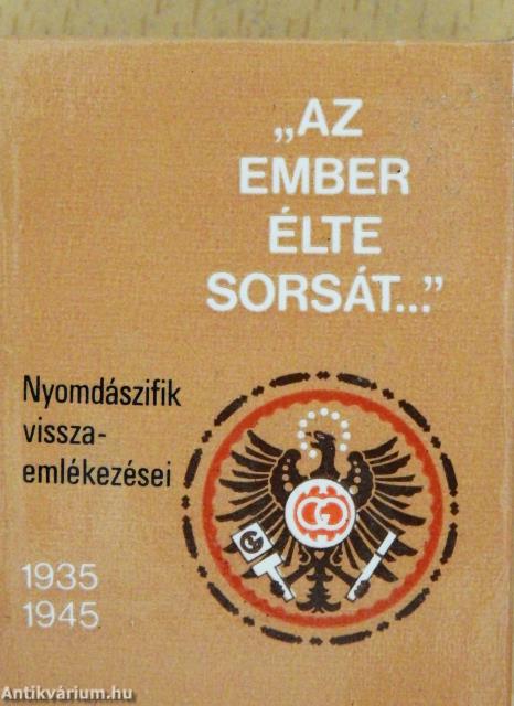 "Az ember élte sorsát..." (minikönyv) (számozott)