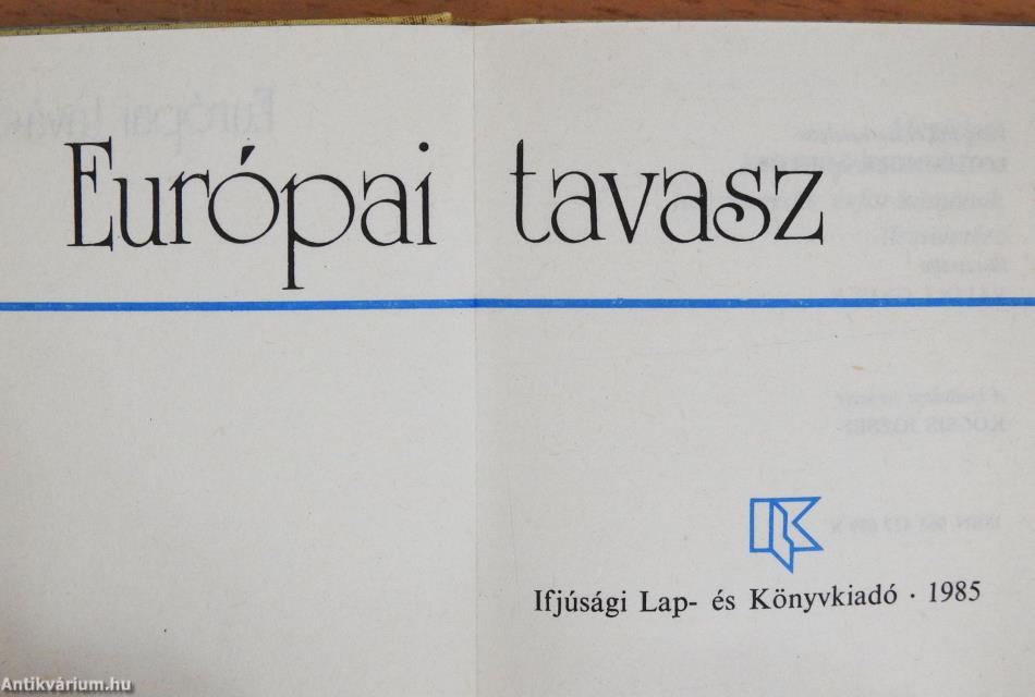 Európai tavasz (minikönyv) (számozott)