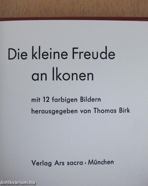 Die kleine Freude an Ikonen (minikönyv)
