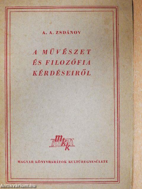 A művészet és filozófia kérdéseiről