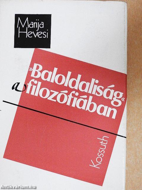 »Baloldaliság a filozófiában«