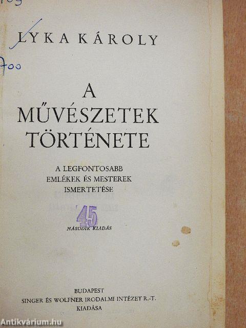 A művészetek története I-II.