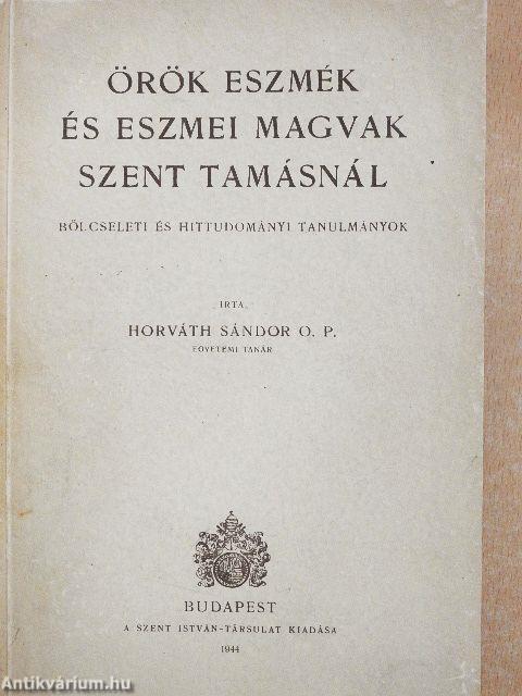 Örök eszmék és eszmei magvak Szent Tamásnál