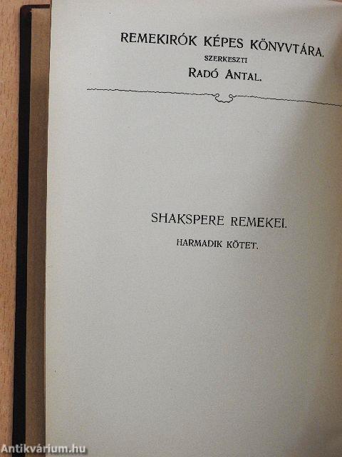 Shakspere remekei III.