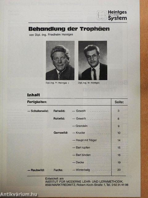 Behandlung der Trophäen