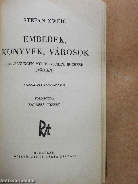 Emberek, könyvek, városok