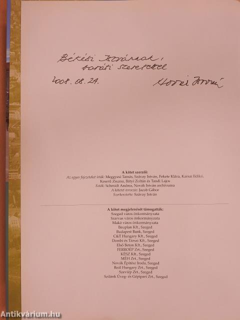 Novák István városai (dedikált példány)
