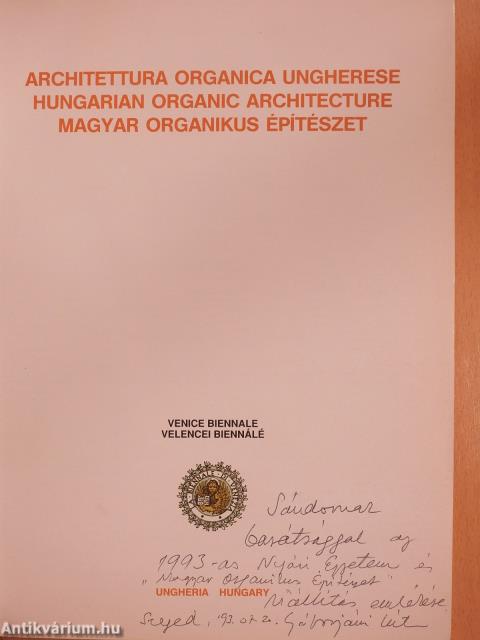 Magyar organikus építészet (dedikált példány) 