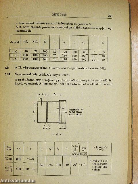 Csővezetéki szabványok I-II.