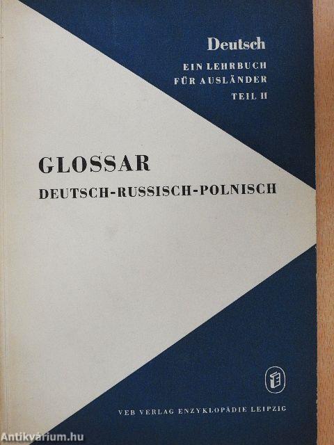 Deutsch - Ein Lehrbuch für Ausländer II. - Glossar