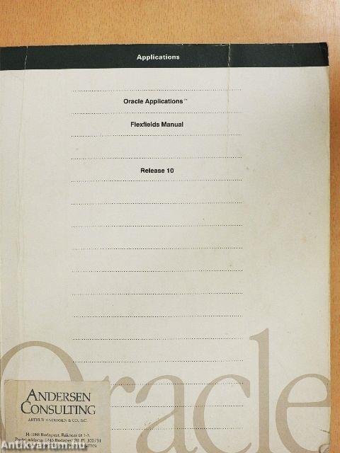 Oracle Applications Flexfields Manual