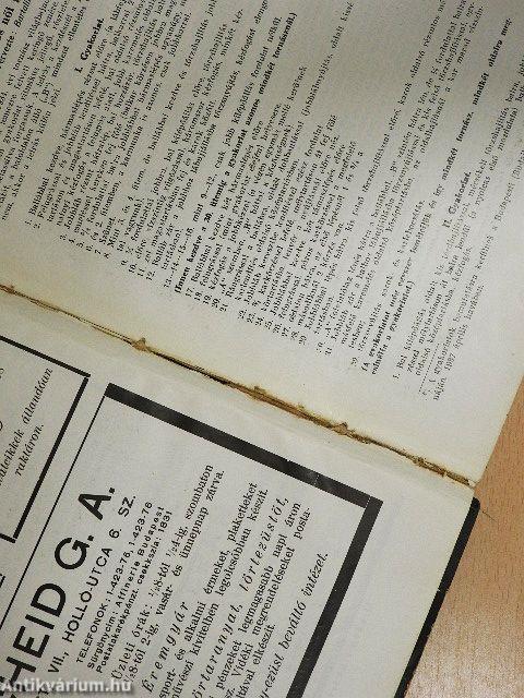 Magyar Torna 1937. január-december