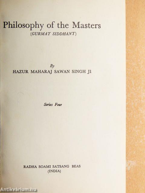 Philosophy of the Masters