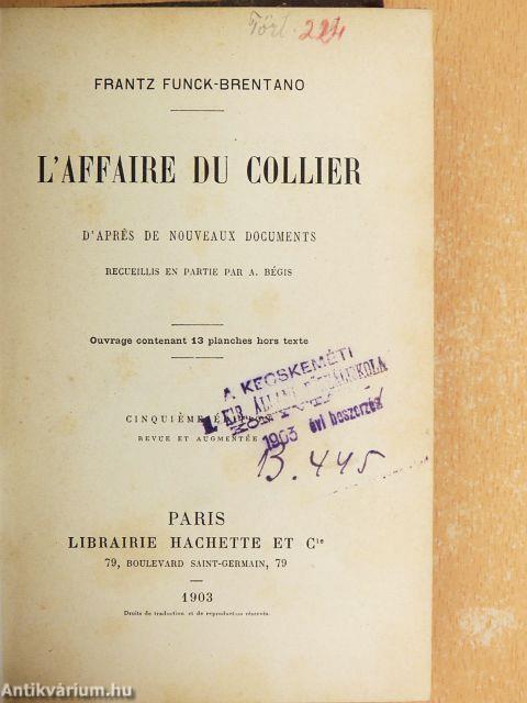 L'affaire du collier