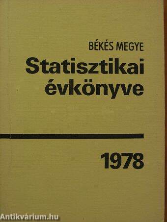 Békés megye statisztikai évkönyve 1978