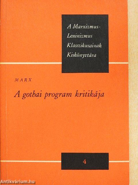 A gothai program kritikája