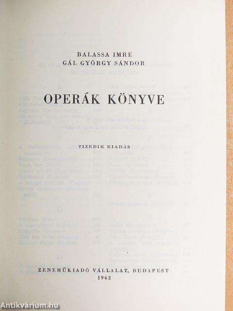 Operák könyve