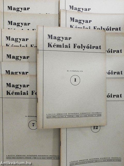 Magyar Kémiai Folyóirat 1976. január-december