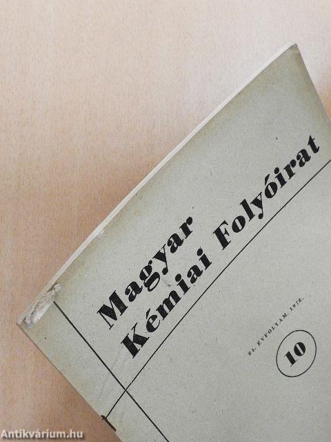 Magyar Kémiai Folyóirat 1978. január-december