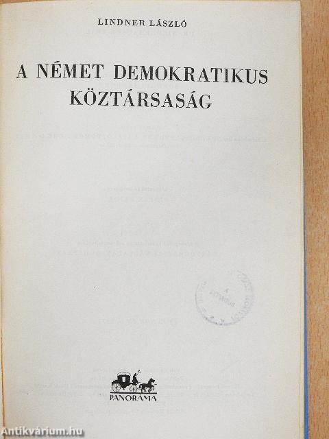 A Német Demokratikus Köztársaság