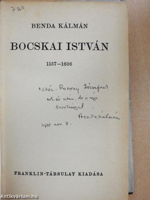 Bocskai István (dedikált példány)