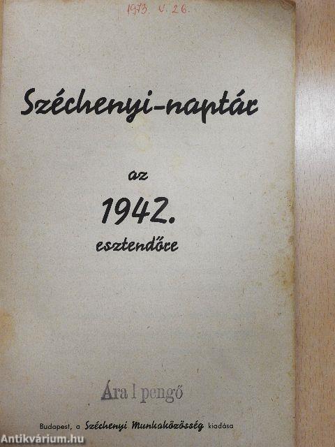 Széchenyi-naptár az 1942. esztendőre