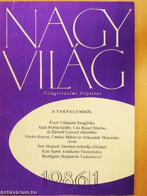 Nagyvilág 1986. (nem teljes évfolyam)