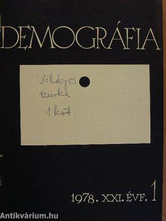 Demográfia 1978/1-4.