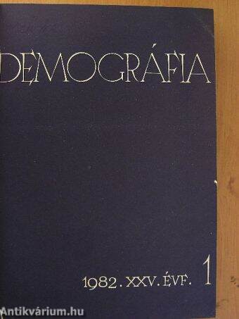 Demográfia 1982/1-4.