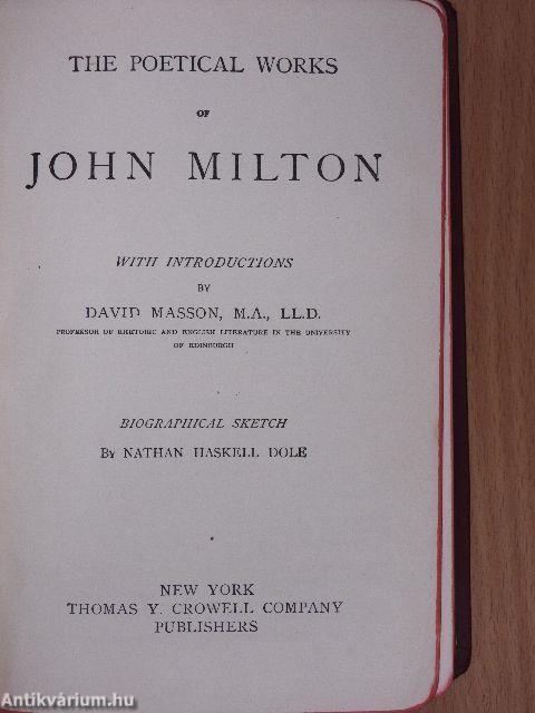 The Poetical Works of John Milton