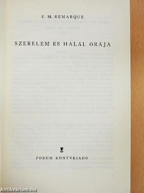 Szerelem és halál órája