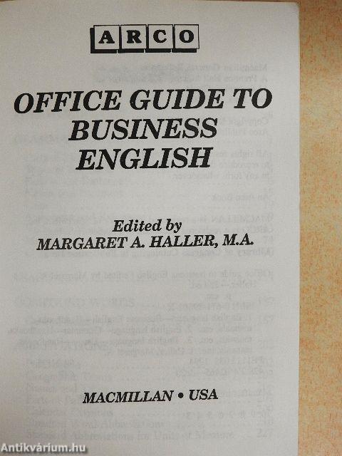 Arco Office Guide to Business English