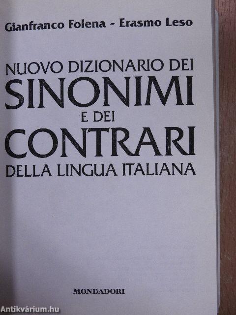 Nuovo Dizionario dei Sinonimi e dei Contrari della Lingua Italiana