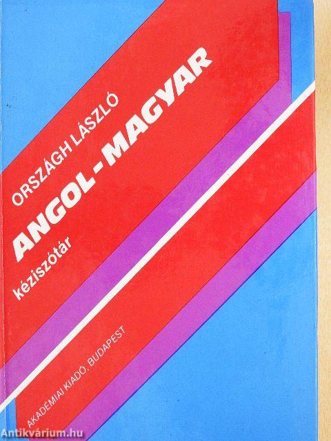 Angol-magyar kéziszótár