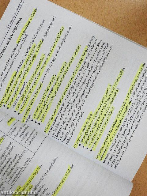 Kereskedelmi ismeretek a modulrendszerű képzéshez