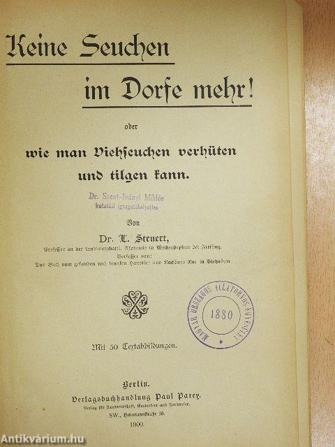 Keine Seuchen im Dorfe mehr! (gótbetűs)