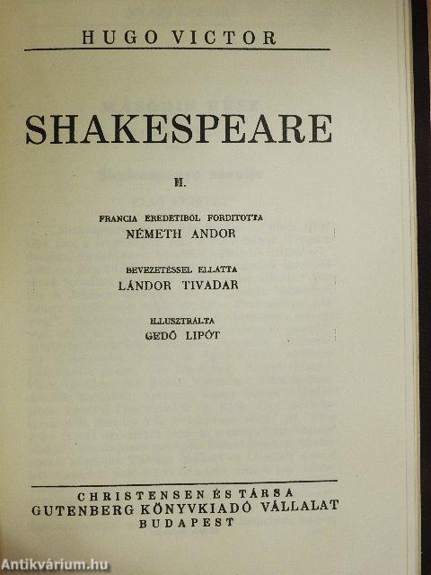 Shakespeare I-II.