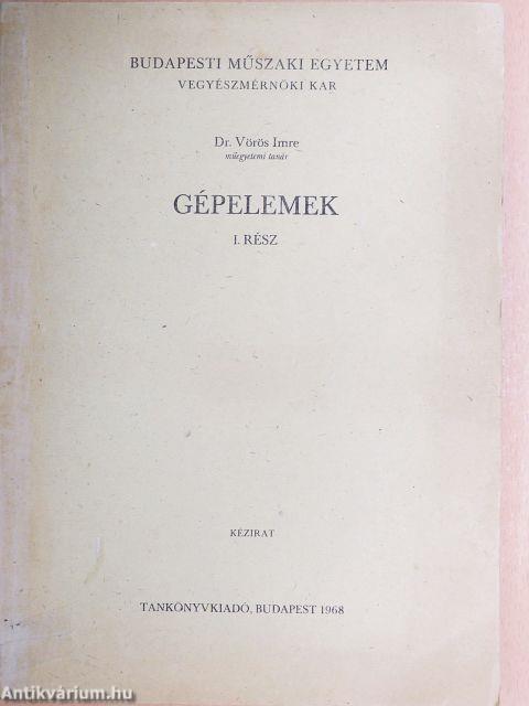 Gépelemek I. 