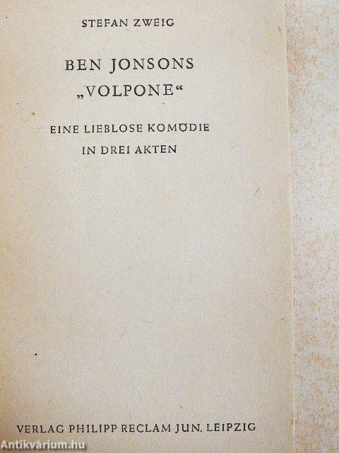 Ben Jonsons "Volpone"