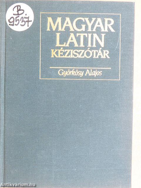 Magyar-latin kéziszótár