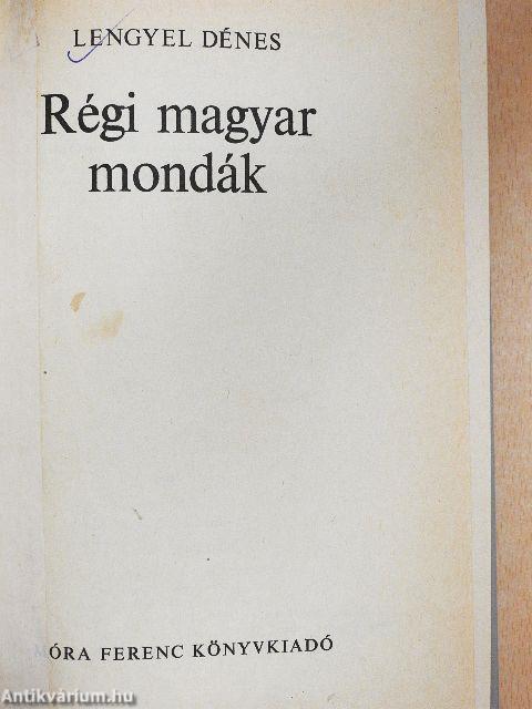 Régi magyar mondák