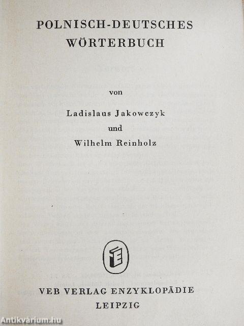 Polnisch-Deutsches Wörterbuch