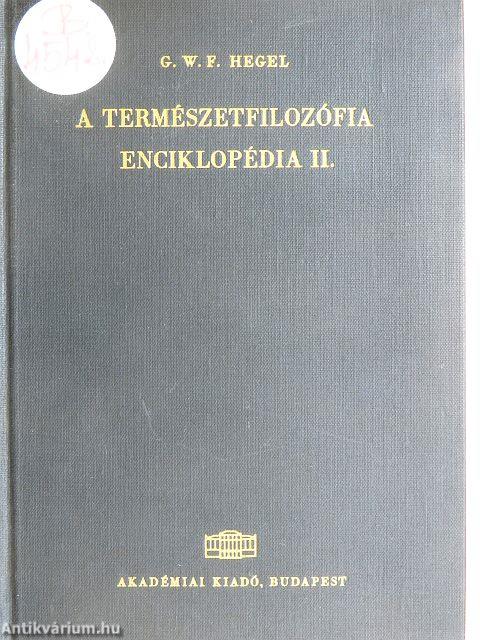 A filozófiai tudományok enciklopédiájának alapvonalai II.