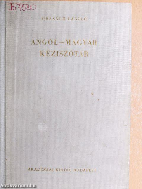 Angol-magyar kéziszótár