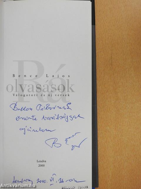 Rá-olvasások (dedikált példány)