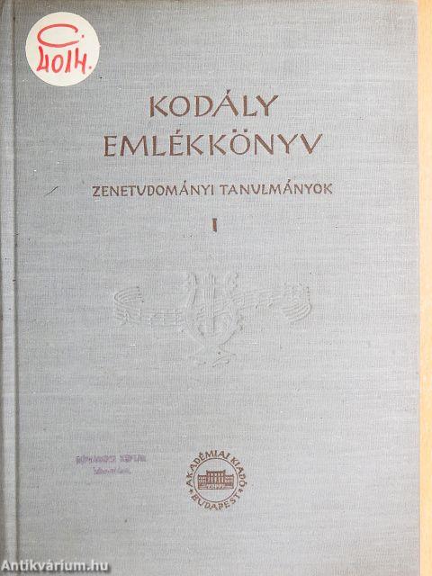 Kodály emlékkönyv