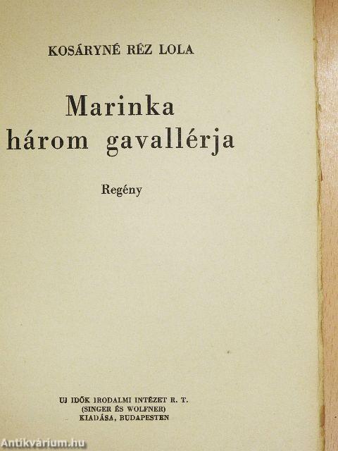 Marinka három gavallérja