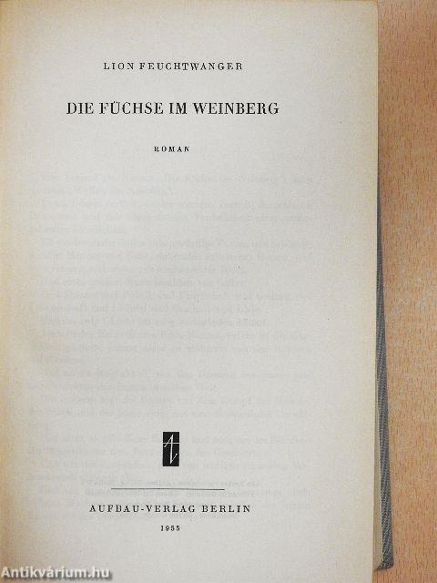 Die Füchse im Weinberg